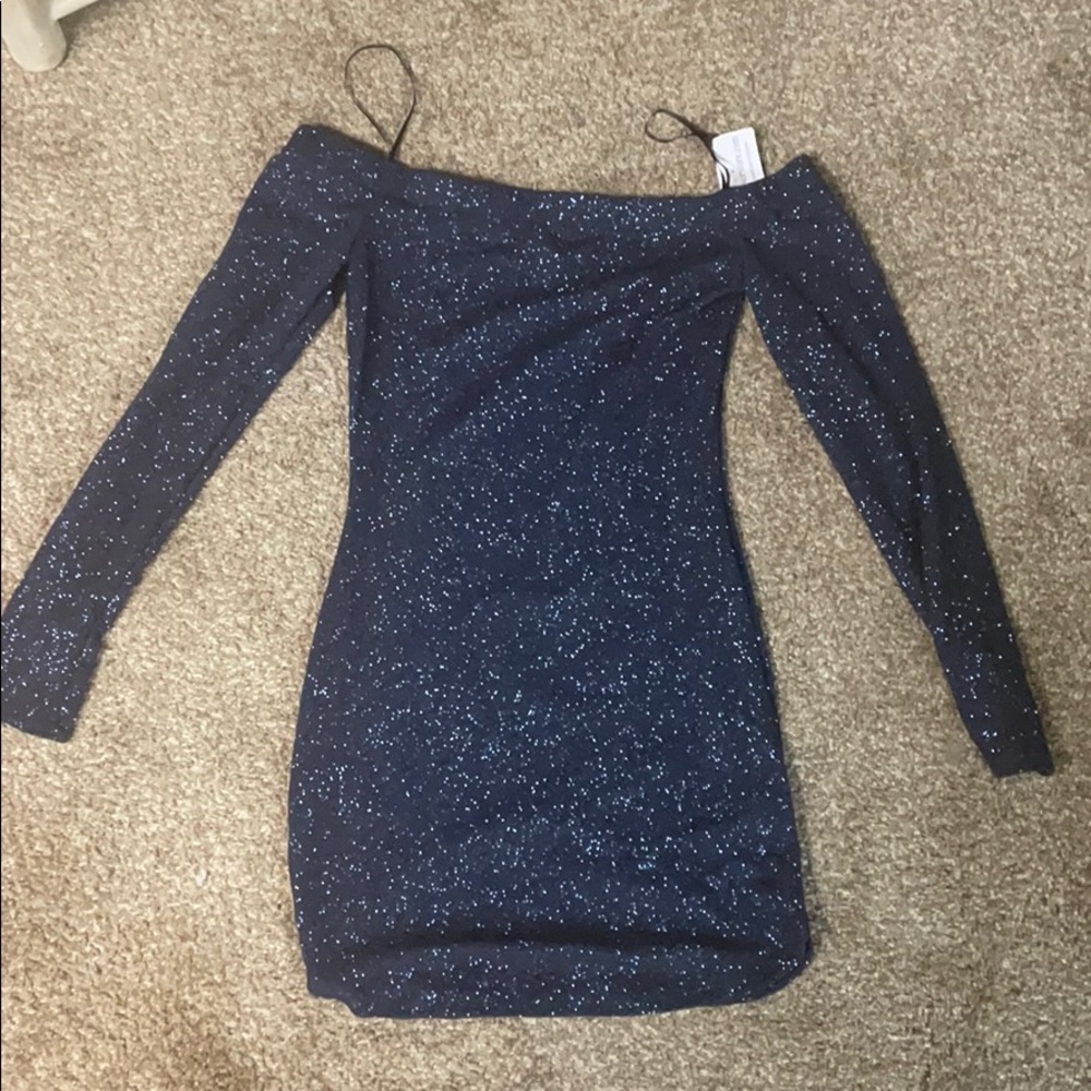 Navy blue Windsor sparkly mini dress